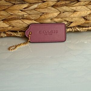Coach Mauve Modern Leather Hang Tag